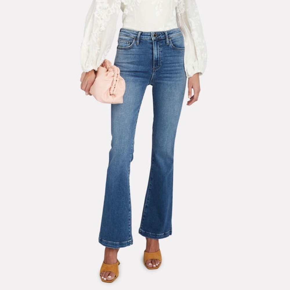 LE JEAN Remy High-Rise Flared Jeans Size 28